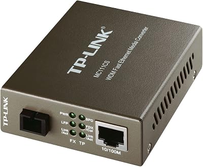 TP-Link MC111CS WDM Media Converter 10/100Mbps Fibre Extend up to 20km LEDs