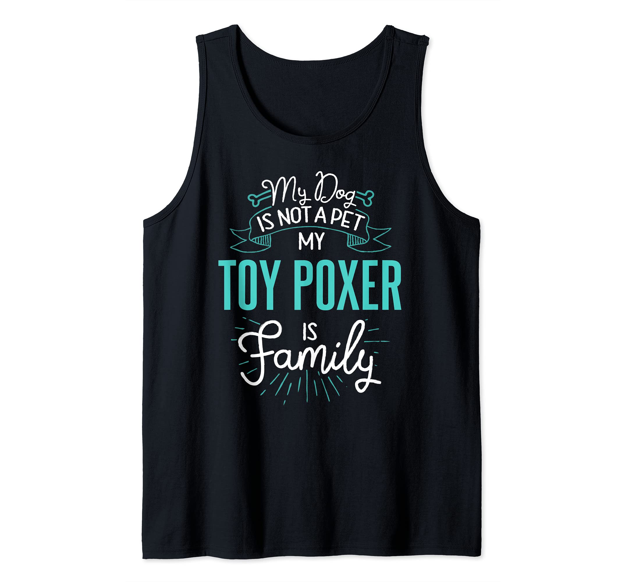 Cute Toy Poxer Design Family Dog Giftn Tank Top