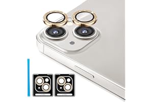 Jeluse [2X2 Pack] Camera Lens Protector for iphone 14 Plus for iphone 14, 9H Tempered Glass Screen Protector Cover [Alignment Kit Eazy installation] Metal Individual Ring