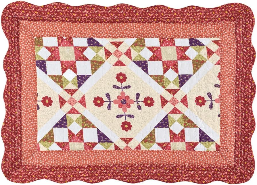 Amazon Com Collections Etc Aubree Geometric Florals Pillow Sham