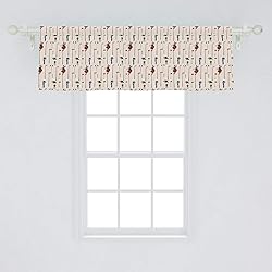 Ambesonne Golf Window Valance, Club and Ball Sport