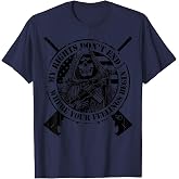 AR-15 My Rights Don’t End Where Your Feelings Begin Skull T-Shirt