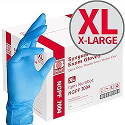 Basic Medical Blue Nitrile Exam Gloves - Latex-Free