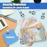 FINDMAG Fridge Magnets 8 Pack 12x16mm Neodymium Push Pins Whiteboard Magnets view 6