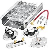 【Upgraded】279838 W10724237 Dryer Heating Element for Whirlpool Wed4815ew1 Maytag Centennial Medc215ew1 Kenmore 70 80 Series Model 110 Amana Ned4655ew1 Roper Admiral,Replaces 2406026 3403585 3398064