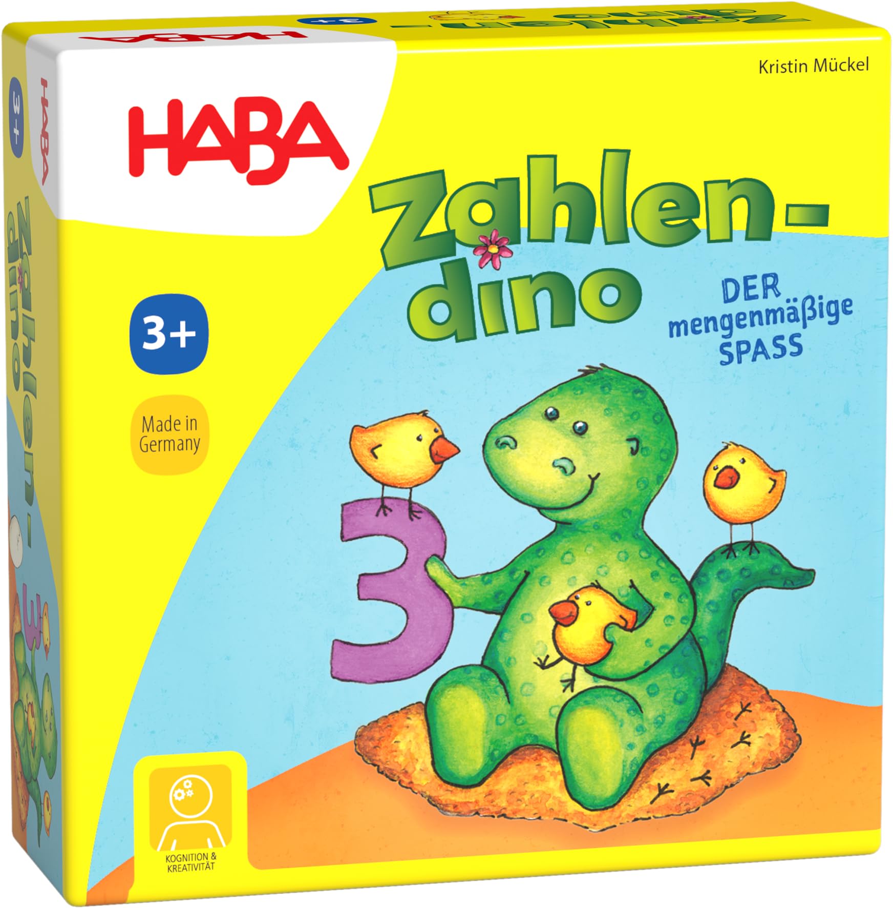 HABA 1004928001 Number and Memo Game for Children Aged 3-8 Years with Variant for 1 Player