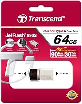 Transcend JetFlash 890 64GB USB 3.1 Gen 1 Type-C Dual Drive Laptop Flash view 5