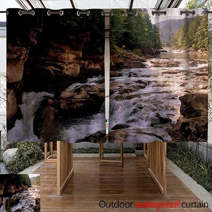 Amazon Com Winfreydecor Outdoor Curtains For Patio Waterproof