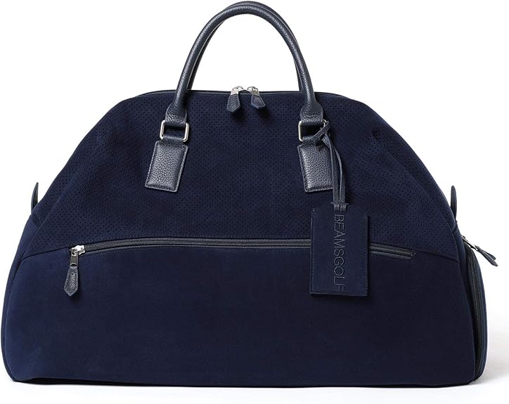 Amazon ビームスゴルフ Beams Golf バッグ キャディバッグ Purple Label ウルトラスエード ボストンバッグ メンズ Navy Beams Golf ビームスゴルフ ゴルフ用ボストンバッグ