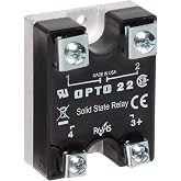 OPTO 22 240D45 280 VAC, 32 VDC, 45 AMP, Panel Mount, Screw TERMINALS, Solid State Relay, SPST