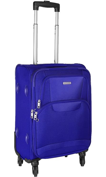 Aristocrat Amber 58 cm Polyester Trolley (Blue)