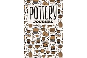 Pottery Journal: 100 Project Sheets to Record your Ceramic Work | Clay Pot with Cactus Pattern Cover | Gift for Pottery lover