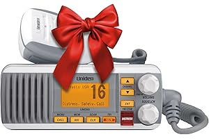 Uniden UM385 25 Watt Fixed Mount Marine VHF Radio, Waterproof IPX4 with Triple Watch, Dsc, Emergency/NOAA Weather Alert, All 