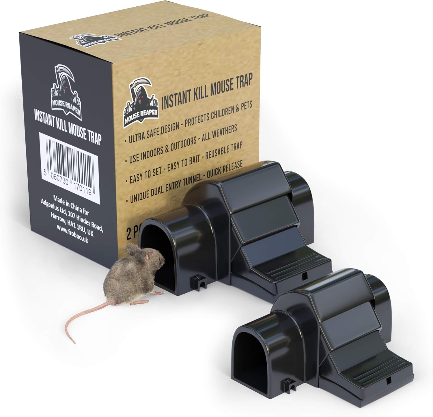 froboo Mouse Reaper Mouse Traps for Indoors that Kill Instantly Powerful Instant Kill Snap