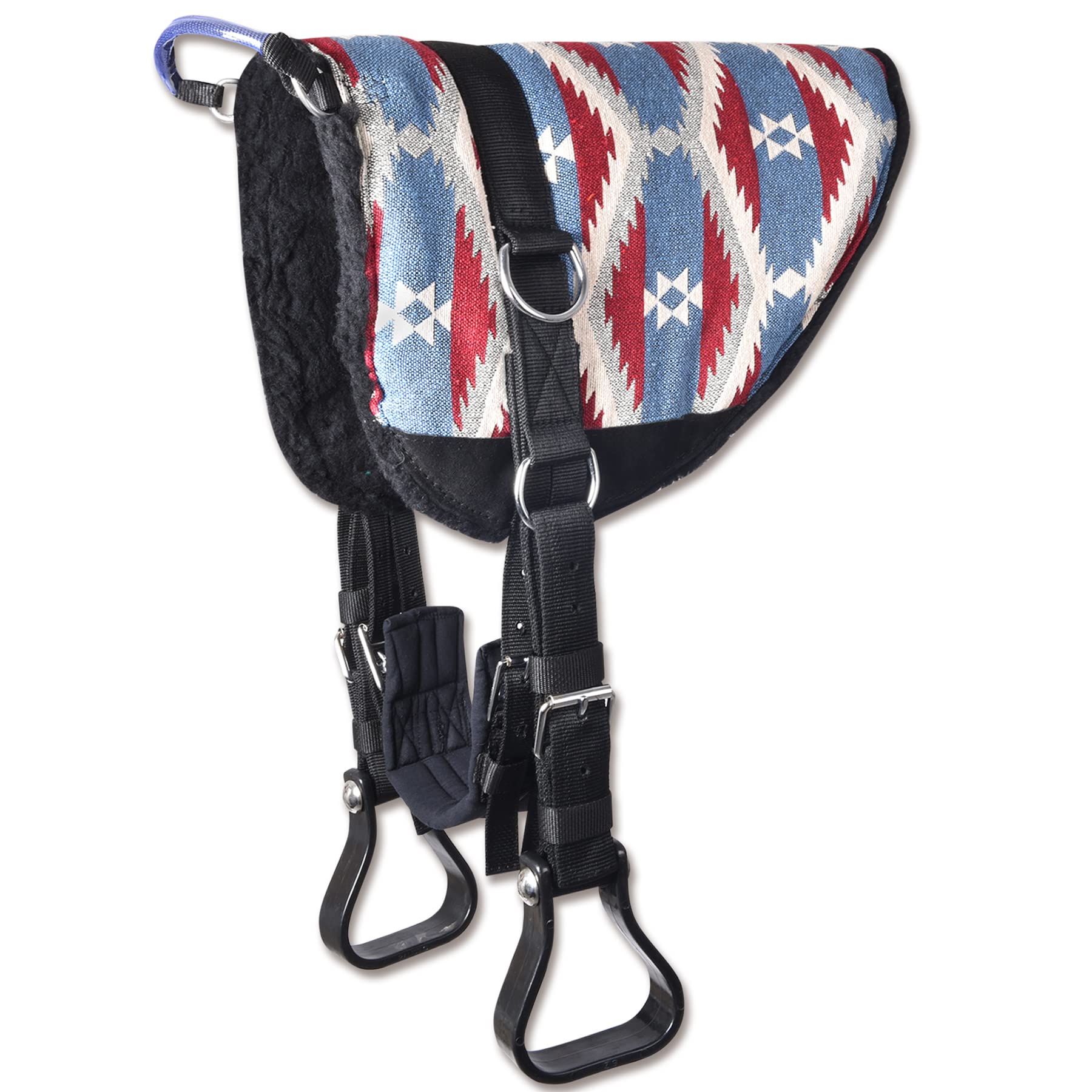 Waldhausen Bare Back pad, Bareback pad - Blue/Red, WB
