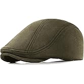 Xinveen Suede Cap Newsboy Hat Elastic Adjustment Beret Ivy Cap Irish Cabbie Driving Hunting Hats