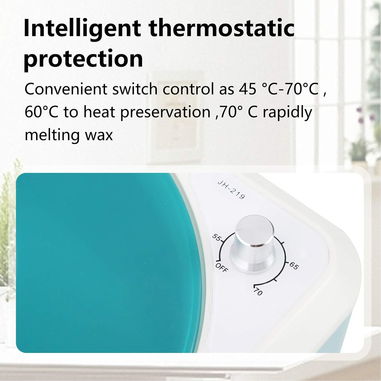 JIAHUA Paraffin Wax Machine for Hand and Feet-Paraffin Bath Spa Wax for Smoothens and Softens Dry Skin Quick Heating Paraffin Wax Warmer (Green) : Beauty