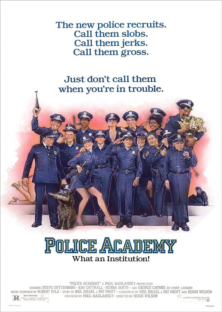 OMG Printing Police Academy Poster/Print/Picture Satin Photo Paper - A4-210mm x 297mm