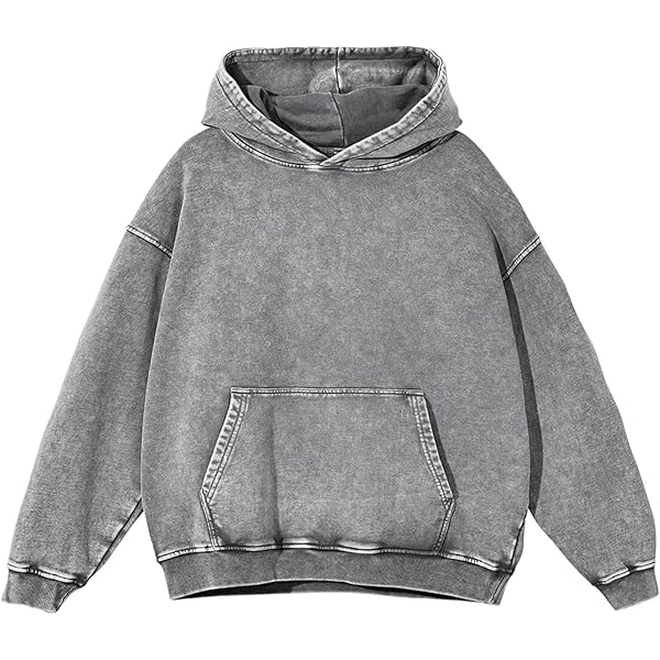 Ystävä Oversized Hoodie for Men Trendy Washed Sweatshirt for Adult Ystävä Oversized Hoodie for Men Trendy Washed Sweatshirt for Adult