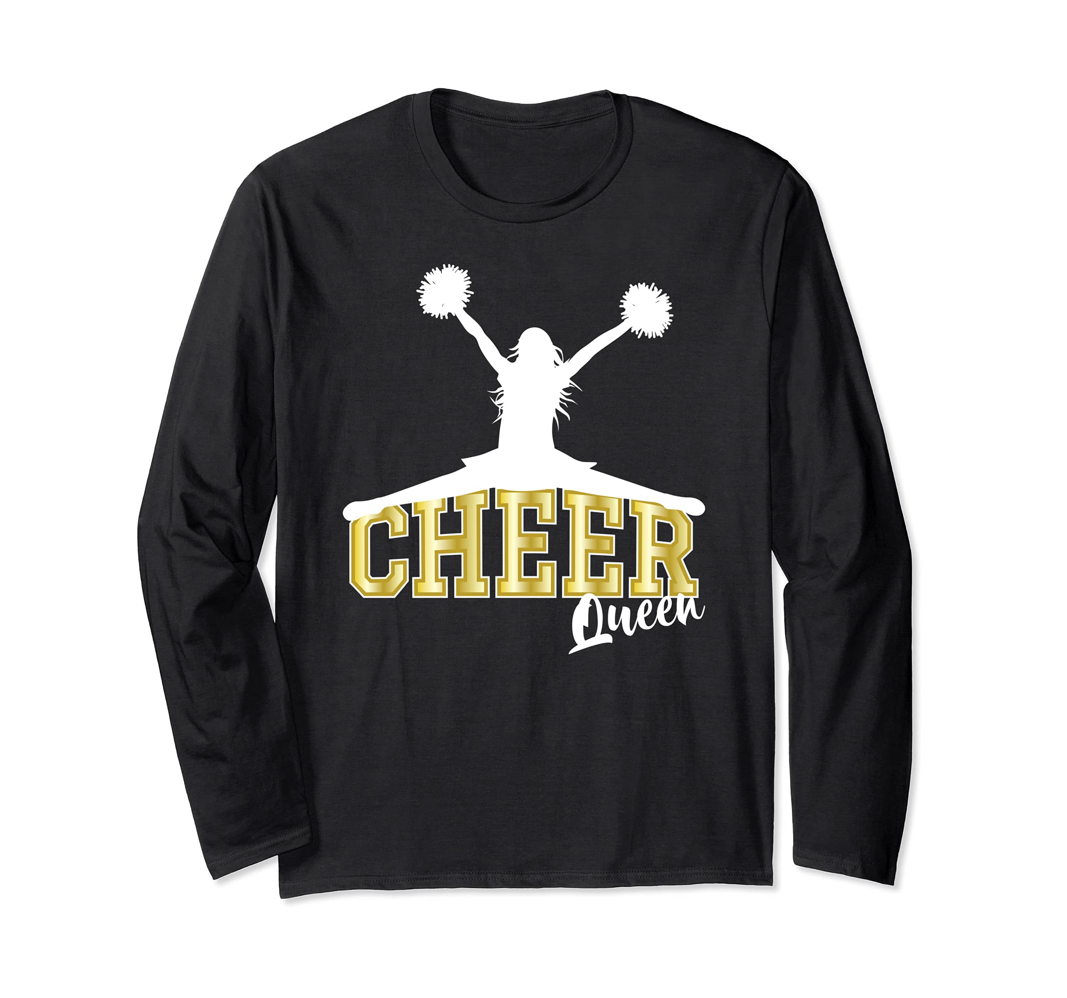 Cheer Queen Cheerleader Costume Cheerleading Long Sleeve T-Shirt
