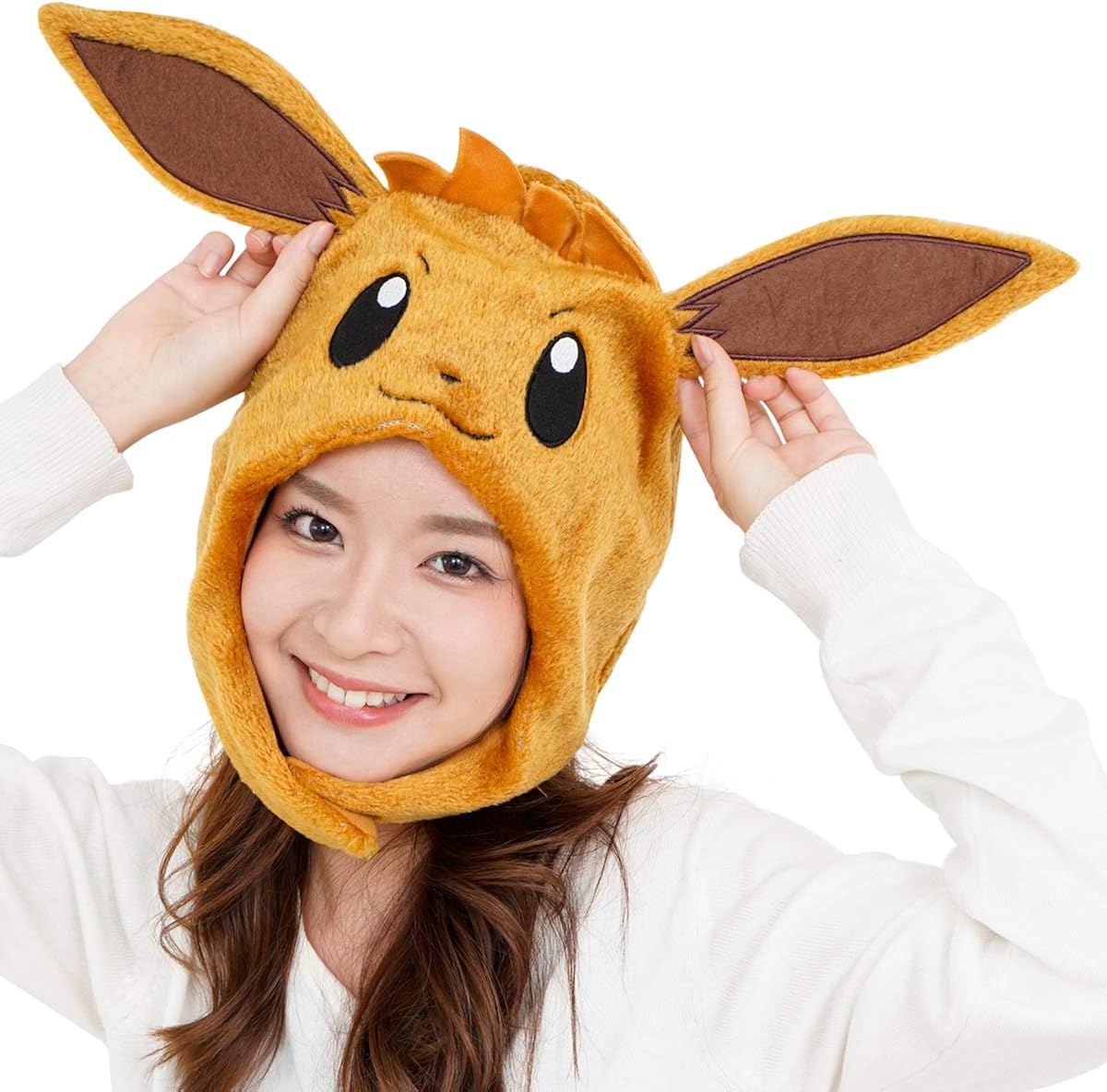 SAZAC Kigurumi Hat Pokemon Eevee Cozy Costume Beanie SAZAC Kigurumi Hat Pokemon Eevee Cozy Costume Beanie