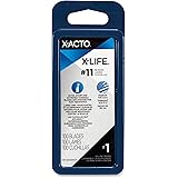 X-ACTO X-Life #11 Classic Fine Point Blades, Bulk Pack, 100 Blades per Box (X611),Silver