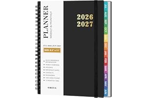 Planner 2026-2027 – Agenda 2026-2027: Planner Weekly and Monthly from July 2026 to June 2027, 8.5" x 11", 2026-2027 Calendar 
