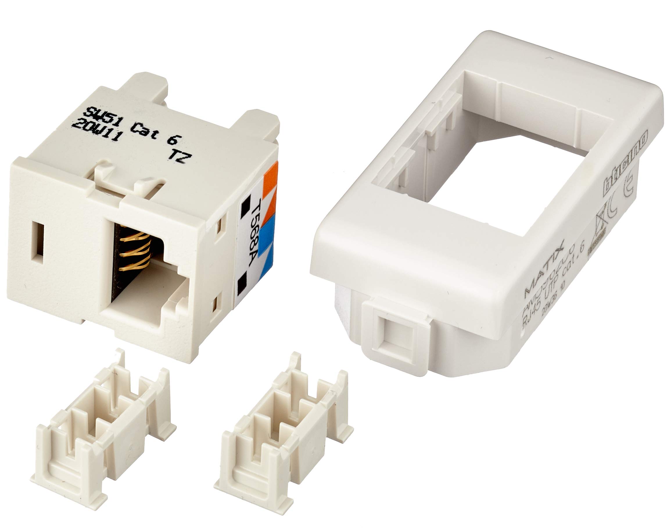 BTicino AM5962C6 Matix Data Connector Category 6 UTP, Connection Type 110 IDC, White