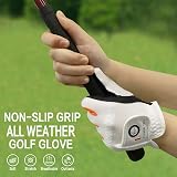 FINGER TEN Kids Golf Gloves All Weather Left Right Hand Small White Black view 4