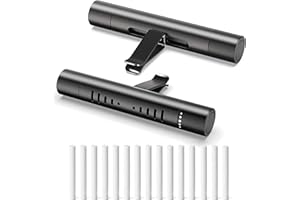 Lot de 2 diffuseurs d'huiles essentielles de voiture avec 15 bâtonnets de recharge, désodorisant et diffuseur de parfum pour 