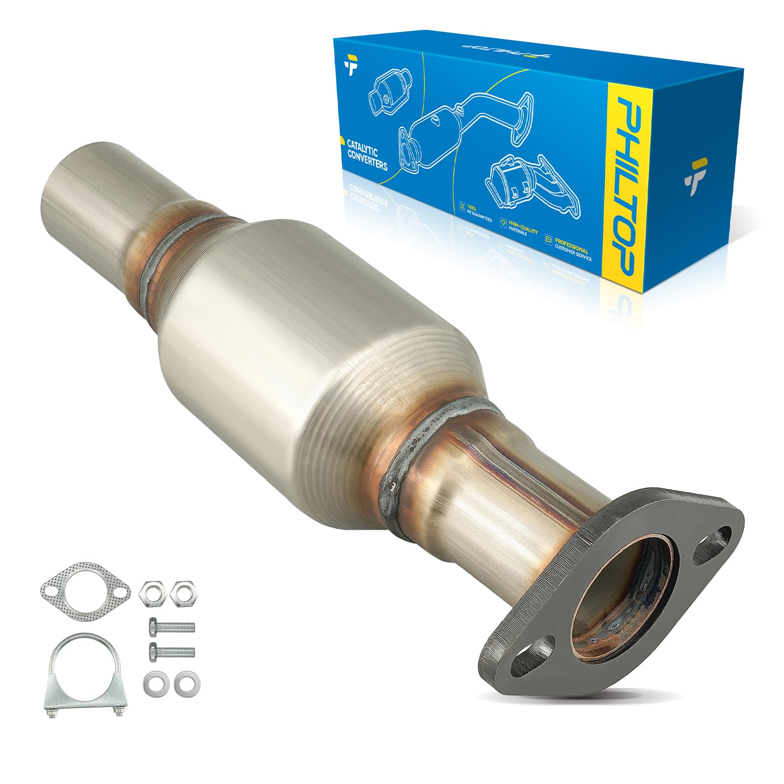 PHILTOP Rear Catalytic Converter Kit Direct-Fit