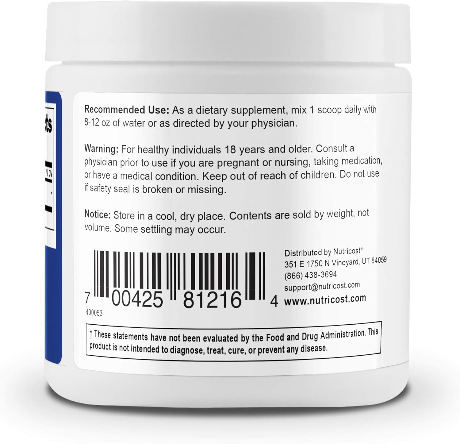 Nutricost Acetyl L-Carnitine (ALCAR) 100 GMS - 1000mg Per Serving - High Quality Acetyl L-Carnitine Powder: Health & Personal Care