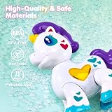 hahaland Unicorn Toys for 1 Year Old Girls Musical Light Up Interactive Travel view 9