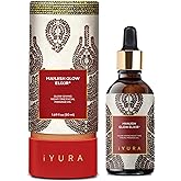 iYURA Manjish Glow Elixir - Traditional Glow-Boosting Face Moisturizer for an Instant Dewy Glow & Clear-looking skin – Lightweight, 100% Natural Nighttime Face Oil, 1.69 fl oz