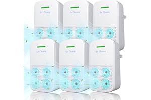 KECHUANG Air Ionizers (6 Pack）- Plug In Negative Ion Air Purifiers - Quiet Air Freshener for Home, Bedroom, Office, Smoke - Small Air Filter Odor, Pets Smell - Air Cleane
