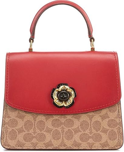 coach parker top handle pink