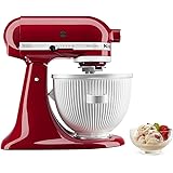 KitchenAid Ice Cream Maker Stand Mixer Attachment, 2 Quart, White
