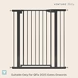 Venture Q-Fix Stair Gate 110cm Extra Tall 73-80cm Wide Auto-Close 90° view 3