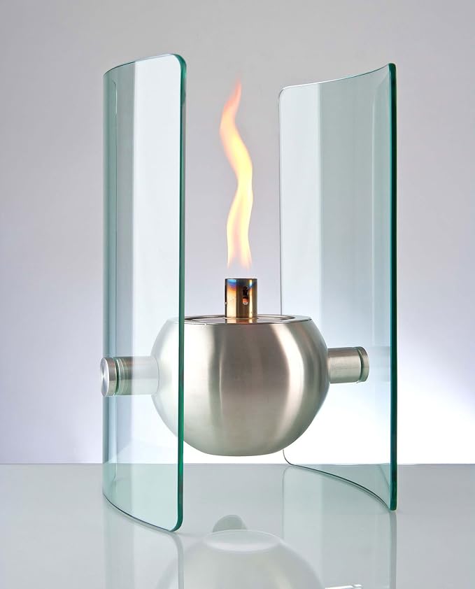 Sompex Sphere Edle Luxus Öllampe Lampe 19x20x33 Edelstahl