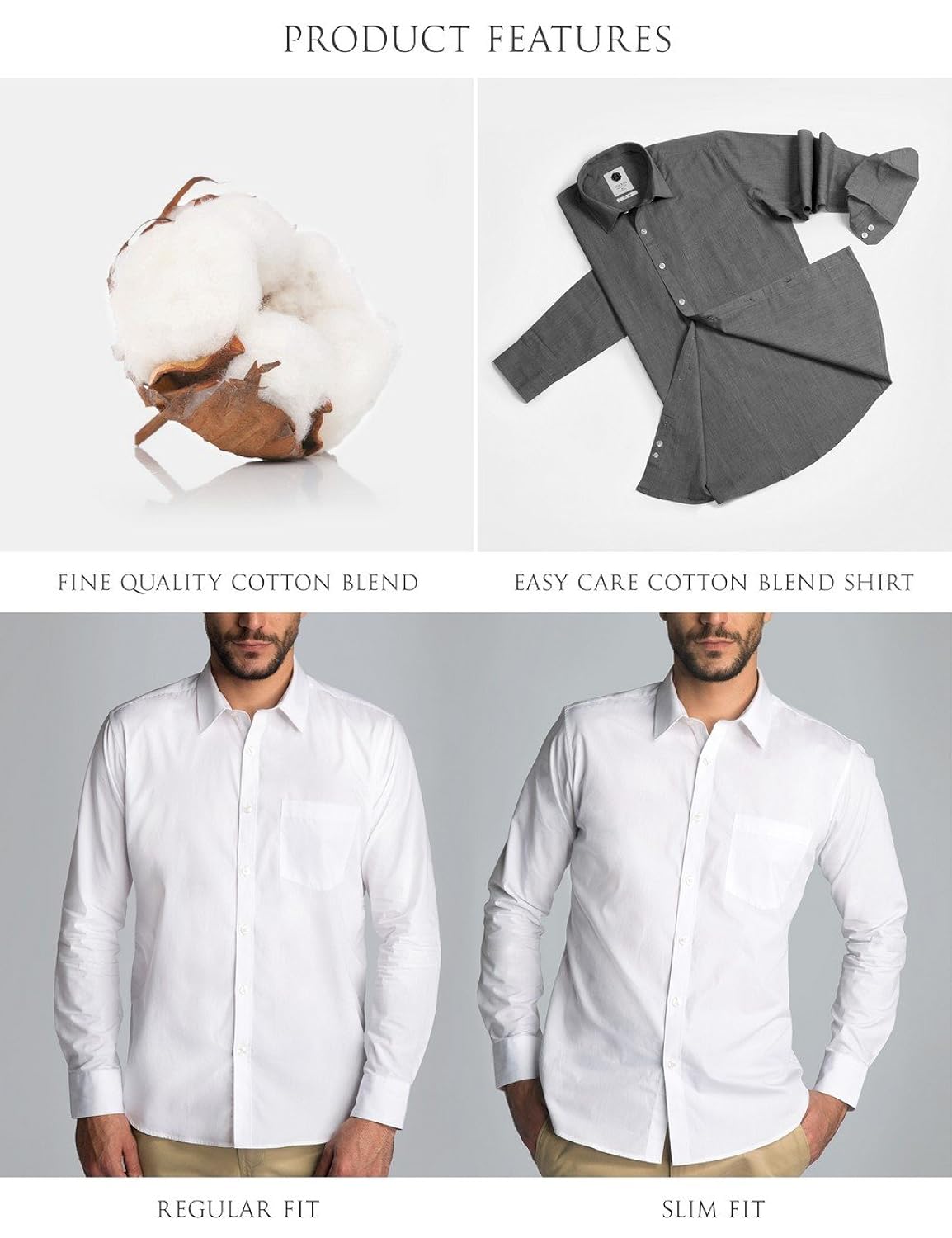 symbol amazon brand men's formal herringbone regular fit shirt