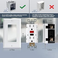 OMEENET GFCI Outlet, Weather Proof & Tamper