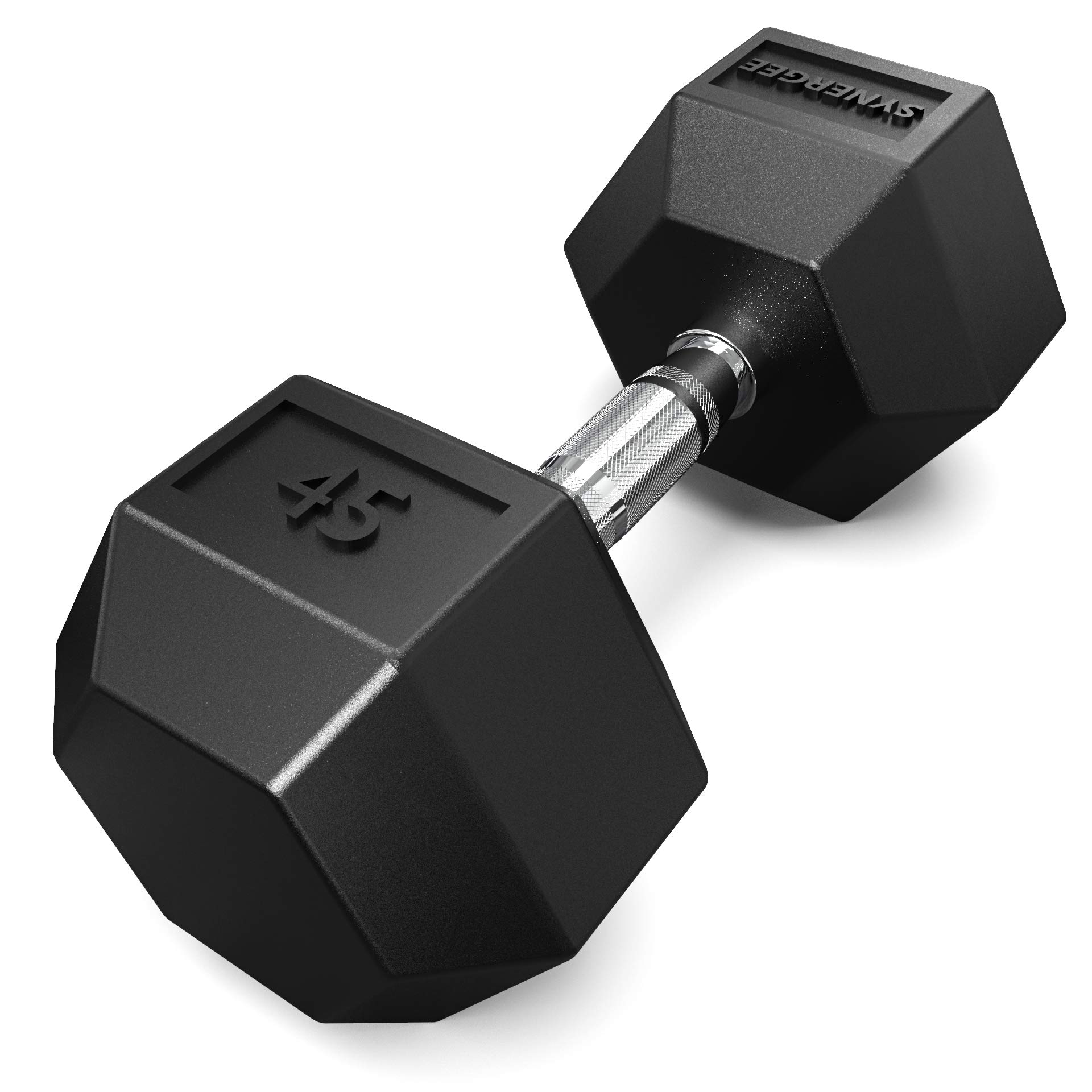 Buy Synergee Rubber Encased Hex Dumbbells With Chrome Handle Sold
