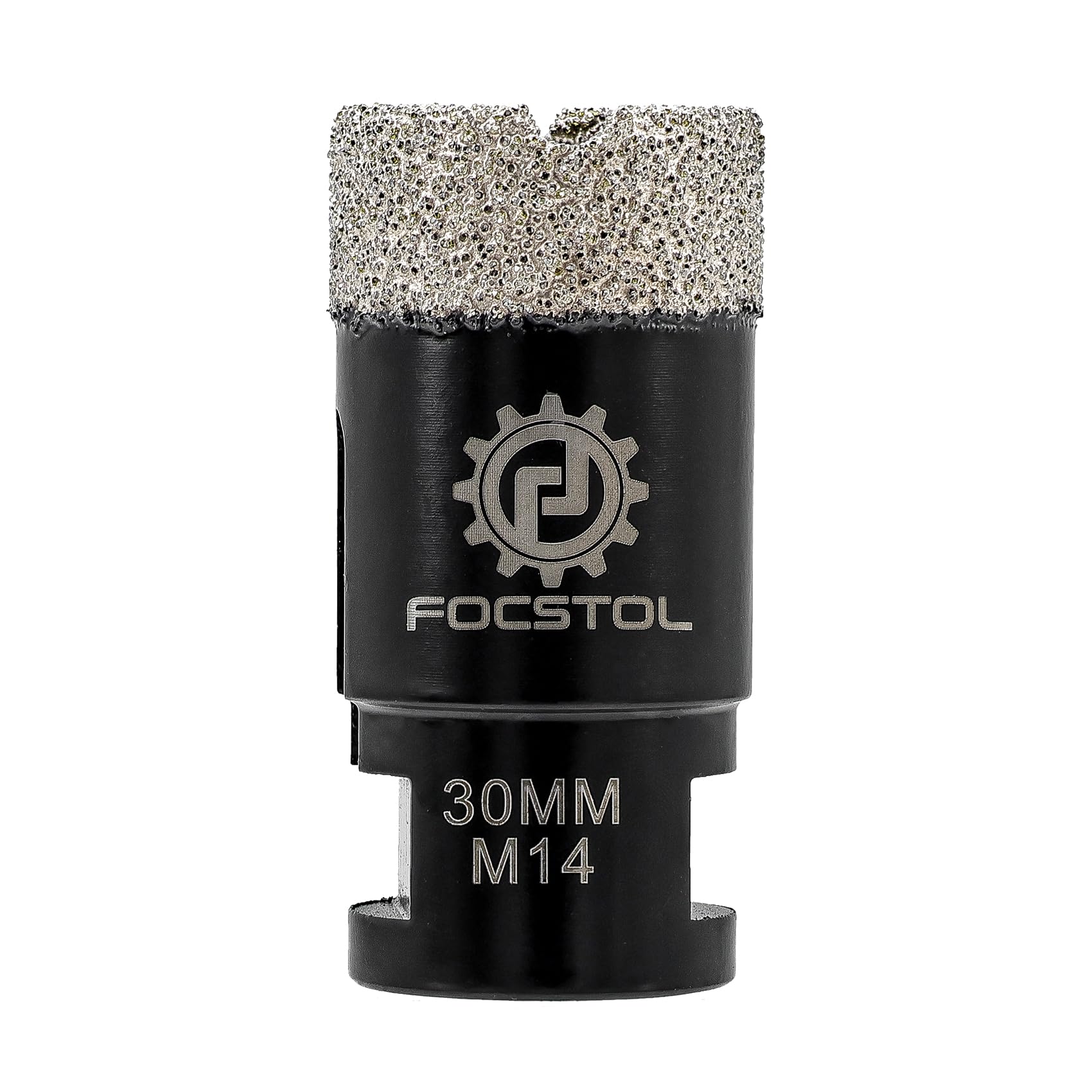 FOCSTOL Diamond Core Drill Bit - 30mm Diamond Hole Saw for Porcelain Ceramic Tile Marble Granite Quartz M14 Thread — image 1
