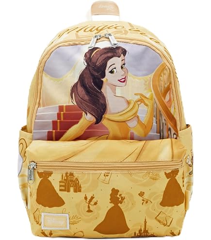 Amazon.com: Loungefly Disney Beauty And The Beast Belle Castle Mini Backpack BROWN LIGHT BROWN NONE : Clothing, Shoes & Jewelry