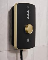 Triton Amala Metallic 8.5kW Electric Shower Black Brushed Brass with Hose view 5