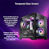 ionz KZ-900 PC Gaming Case V2 Dual Dynamic Mini Lite M-ATX Tempered Glass view 2