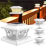 VOLISUN Solar Post Cap Lights Outdoor, Solar