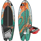 Liquid Force 2026 Rocket Wakesurf Board with Wakeurf Rope and Handle Package