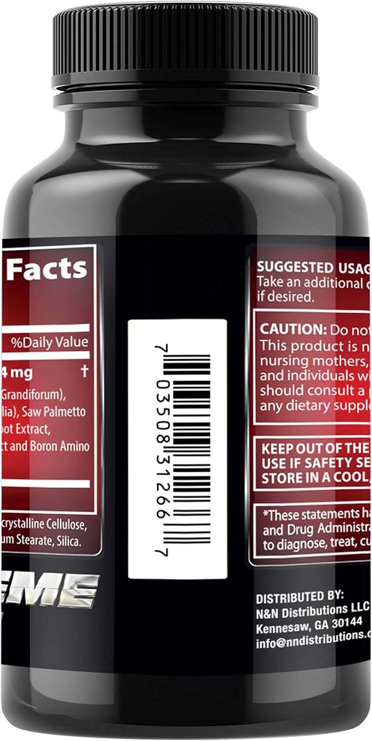 Test Boost Advanced Dietary Supplement - Male Enhancement Formula - Powerful Stamina, Strength, Energy & Endurance Supplement - Supports Healthy Test Training & Natural T Levels - 60 Capsules: Health & Personal Care