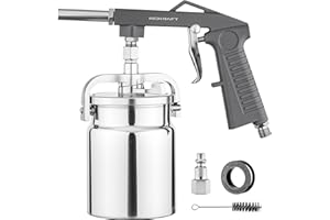 InoKraft Pistolet de sous-couche avec ventouse pour revêtement de lit de camion, sous-couche caoutchoutée, antirouille
